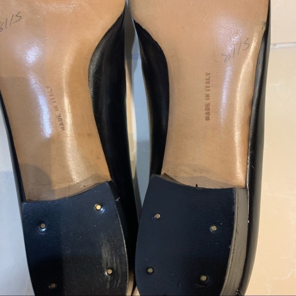 Salvatore Ferragamo New Black Leather & Suede Loafers Sz 5 AA - Picture 7 of 13